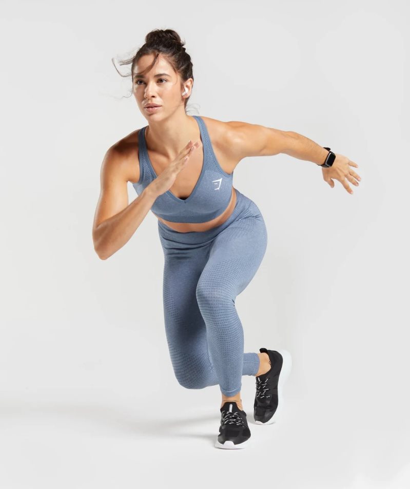 Women's Gymshark Vital Seamless 2.0 Leggings Blue | NZ 8RJMDA